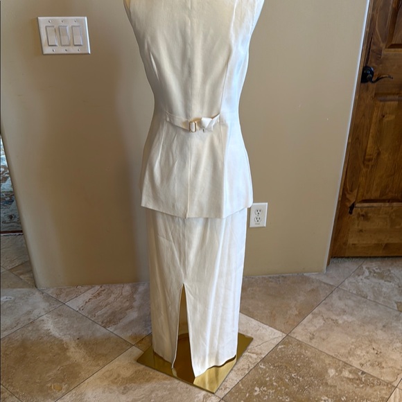 Beige Vest and Skirt co-ord set by MG Style for Antonio Melani at Dillards. - Picture 5 of 7